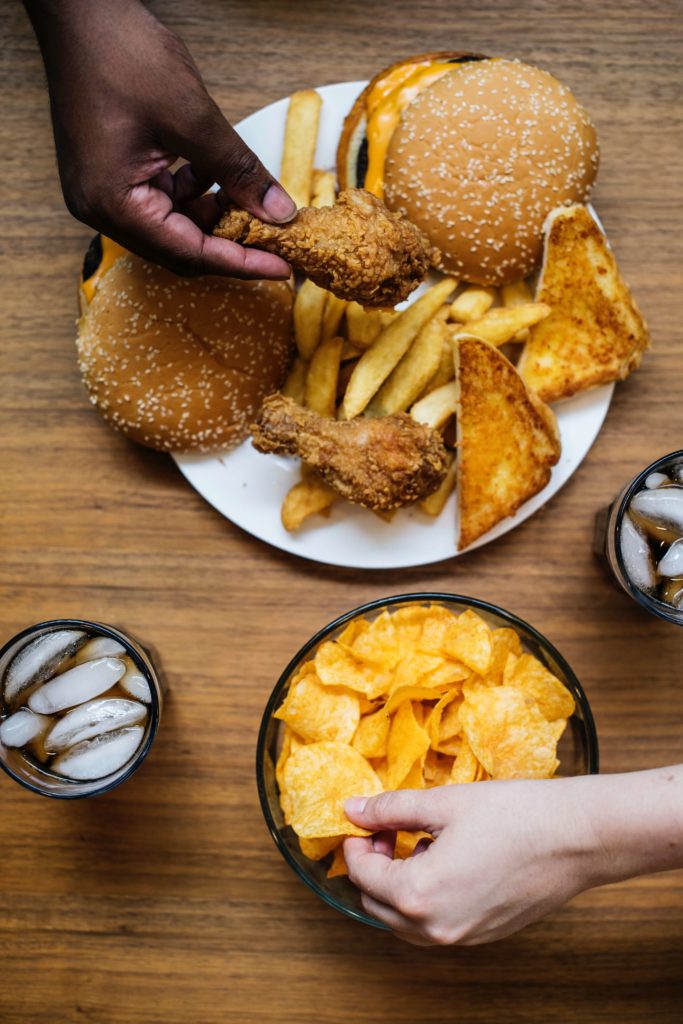 Chicken, French Fries, Potato Chips - Fast Food is Not Good for your Digestive System